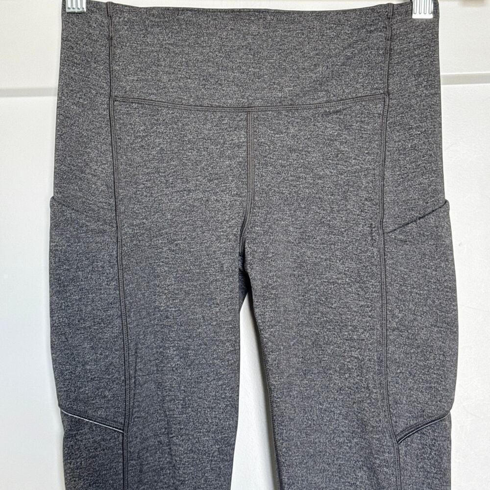 Lululemon Speed Up Crop (21") Womens Size 4 Heathered Black - Picture 3 of 7